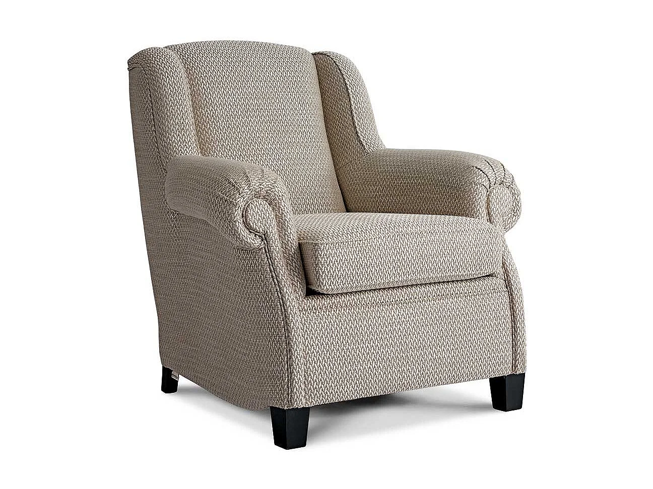 Wohnzimmersessel Beige im klassischen Stil 50 cm Sitzhöhe