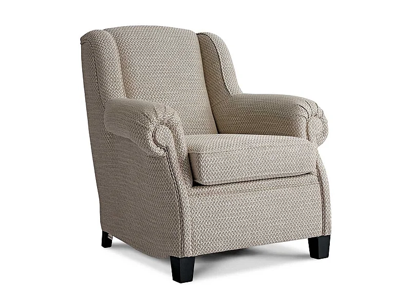 Wohnzimmersessel Beige im klassischen Stil 50 cm Sitzhöhe