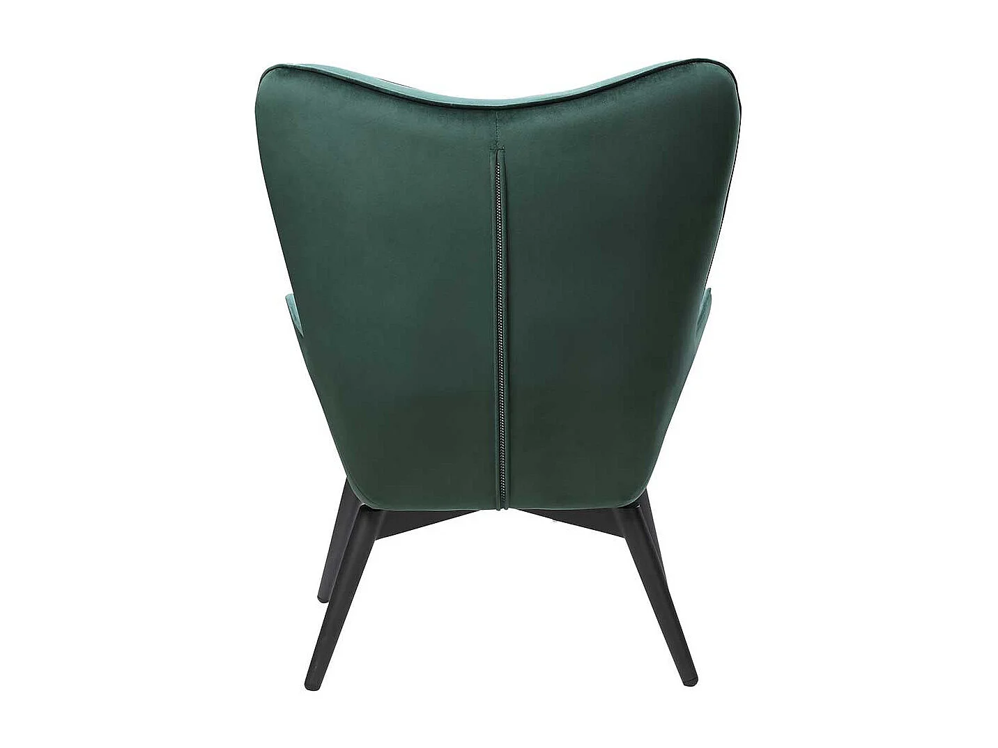 Ohrensessel in Dunkelgrün Samt Skandi Design