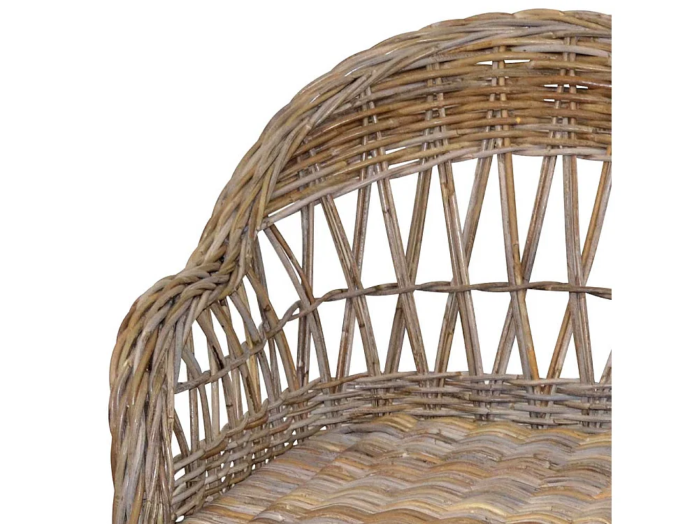 Einzelsessel Rattan in Grey Wash Landhausstil