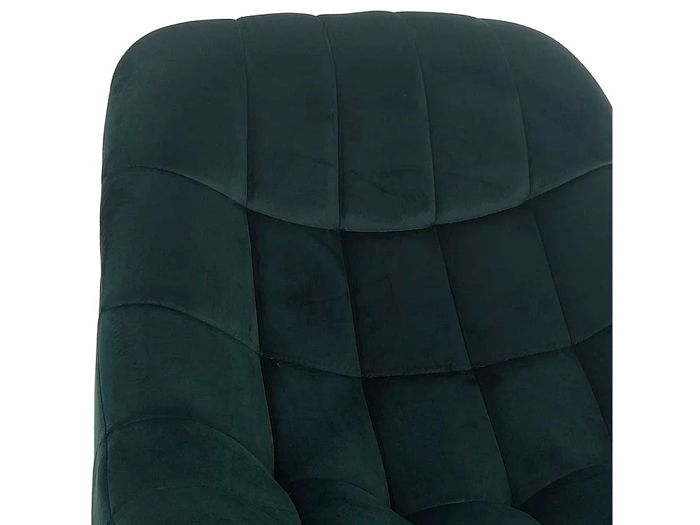 Retrosessel in Dunkelgrün Samt 50 cm Sitzhöhe