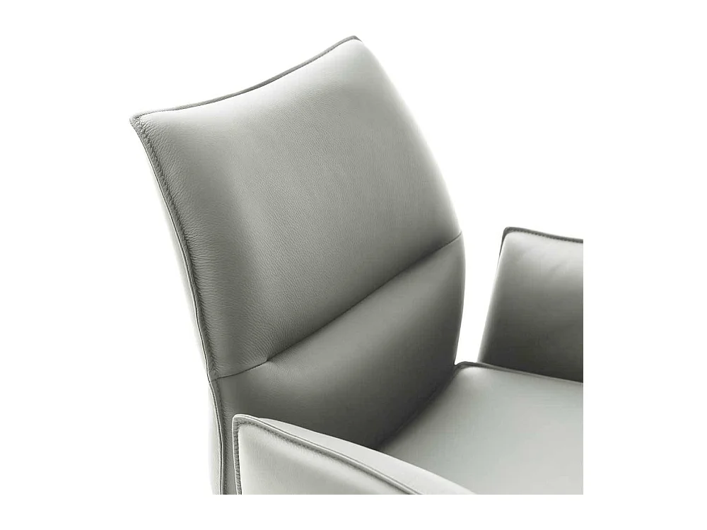 Esszimmerstuhl Stuhl Esszimmer aus Echtleder mit Armlehnen (2er Set)