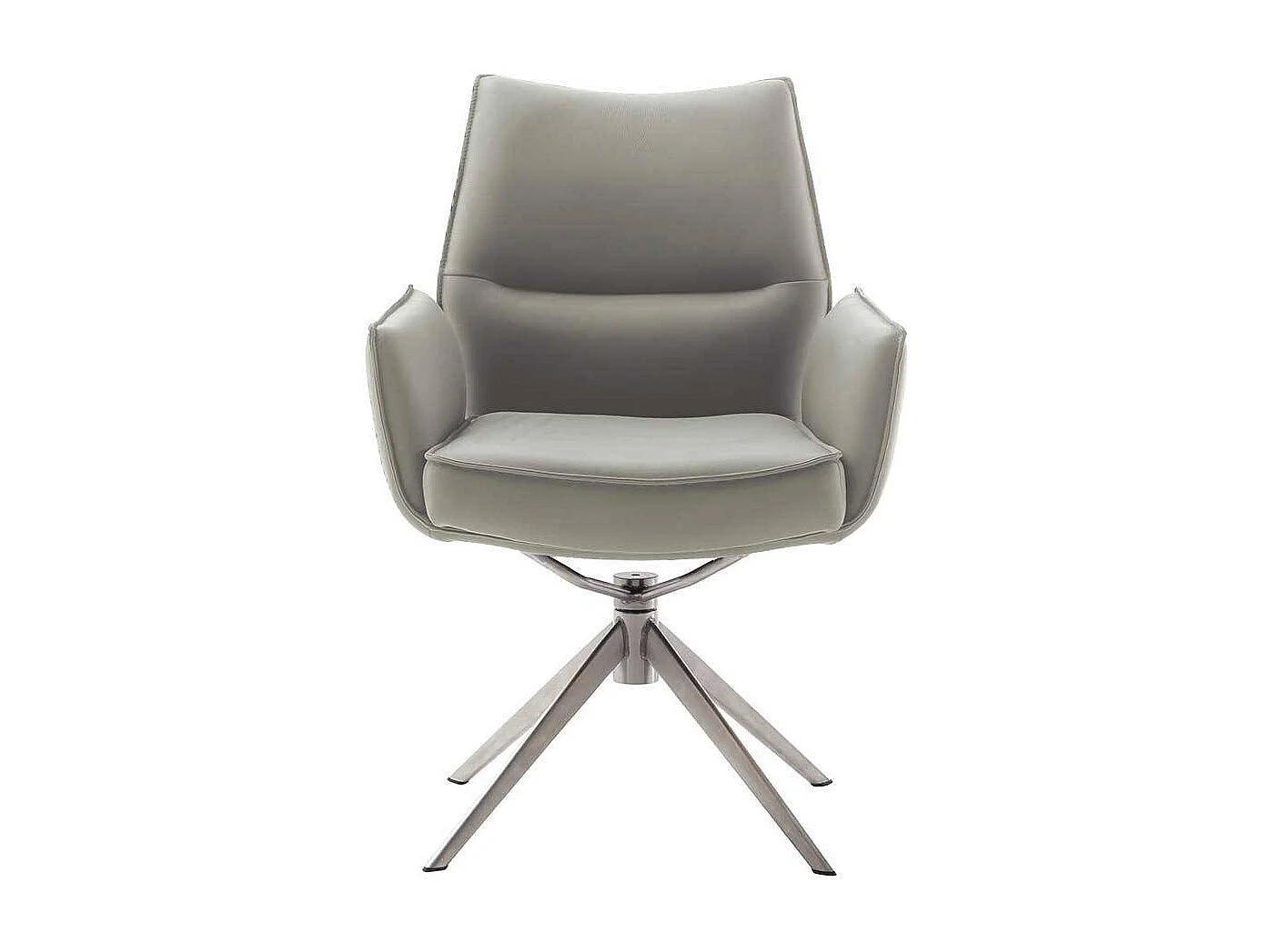 Esszimmerstuhl Stuhl Esszimmer aus Echtleder mit Armlehnen (2er Set)