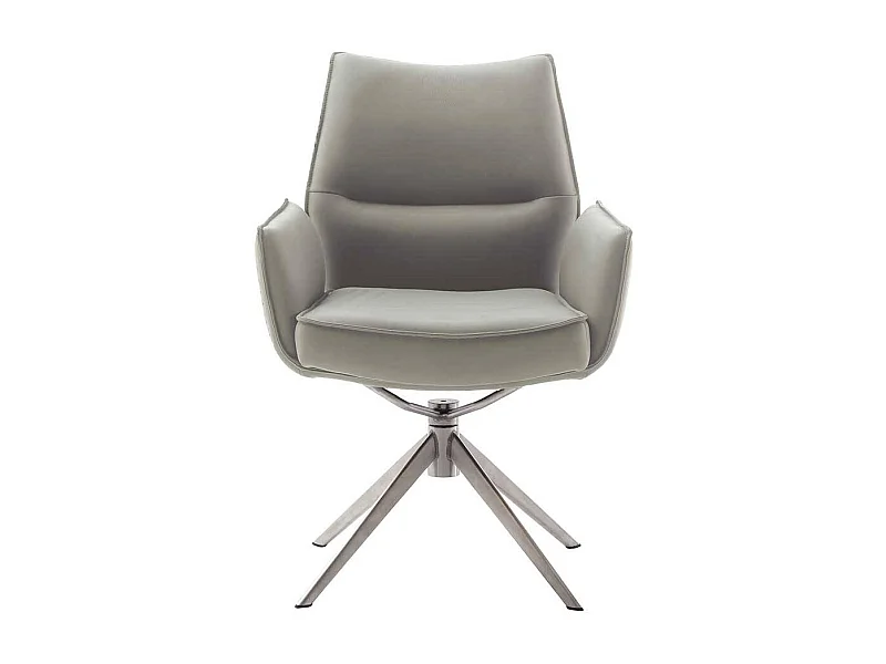 Esszimmerstuhl Stuhl Esszimmer aus Echtleder mit Armlehnen (2er Set)