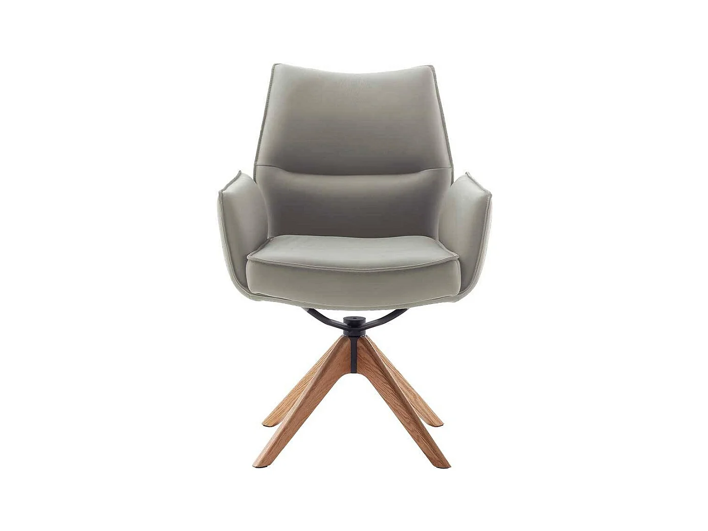 Esstischstuhl Stuhl Küche drehbar aus Echtleder (2er Set)