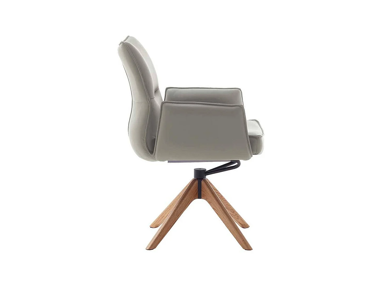 Esstischstuhl Stuhl Küche drehbar aus Echtleder (2er Set)