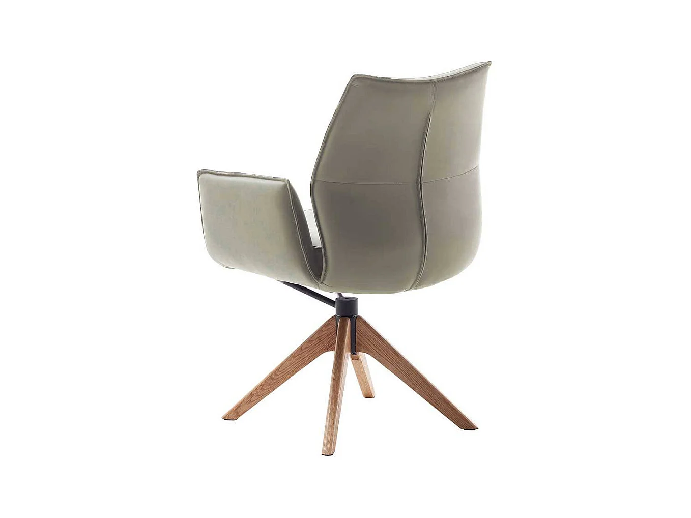 Esstischstuhl Stuhl Küche drehbar aus Echtleder (2er Set)