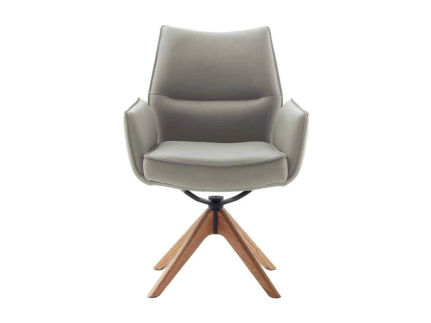 Esstischstuhl Stuhl Küche drehbar aus Echtleder (2er Set)