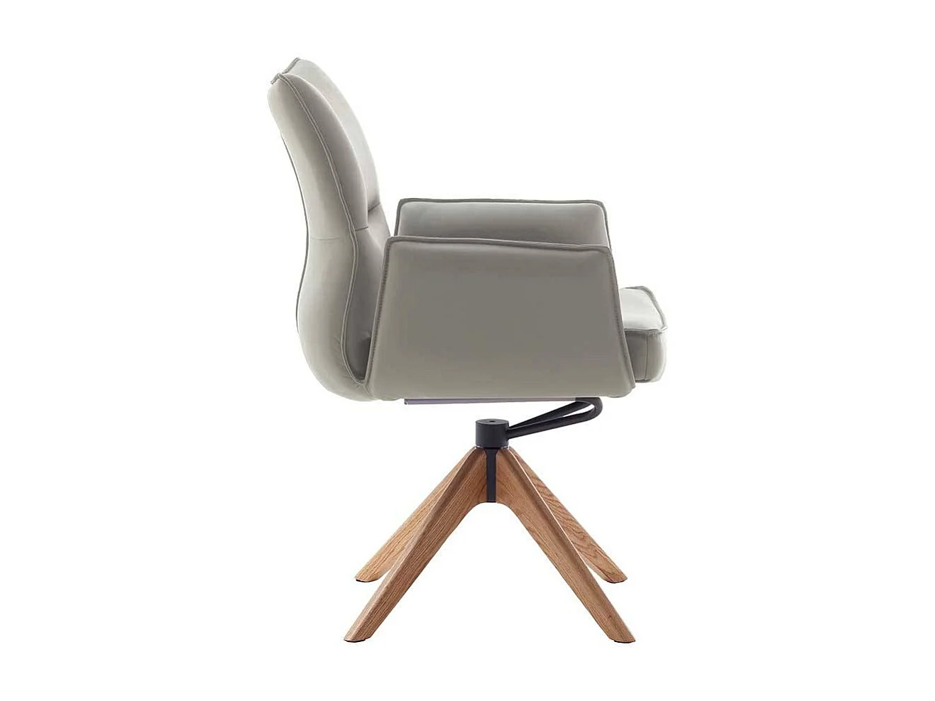 Esstischstuhl Stuhl Küche drehbar aus Echtleder (2er Set)