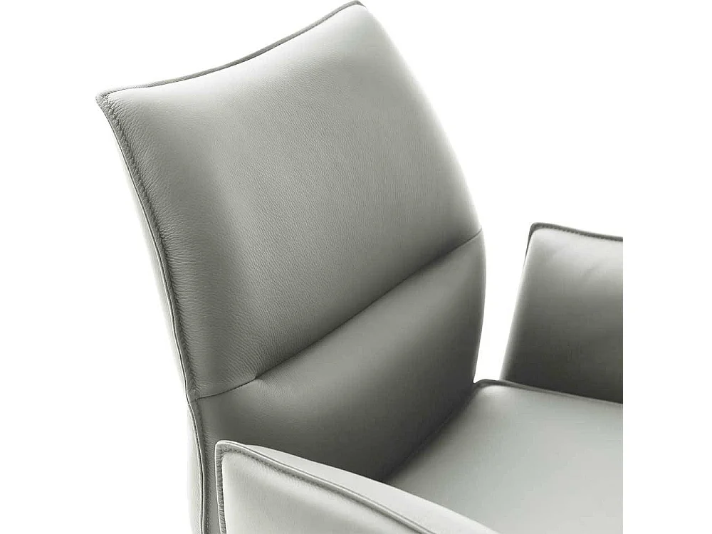 Esstischstuhl Stuhl Küche drehbar aus Echtleder (2er Set)