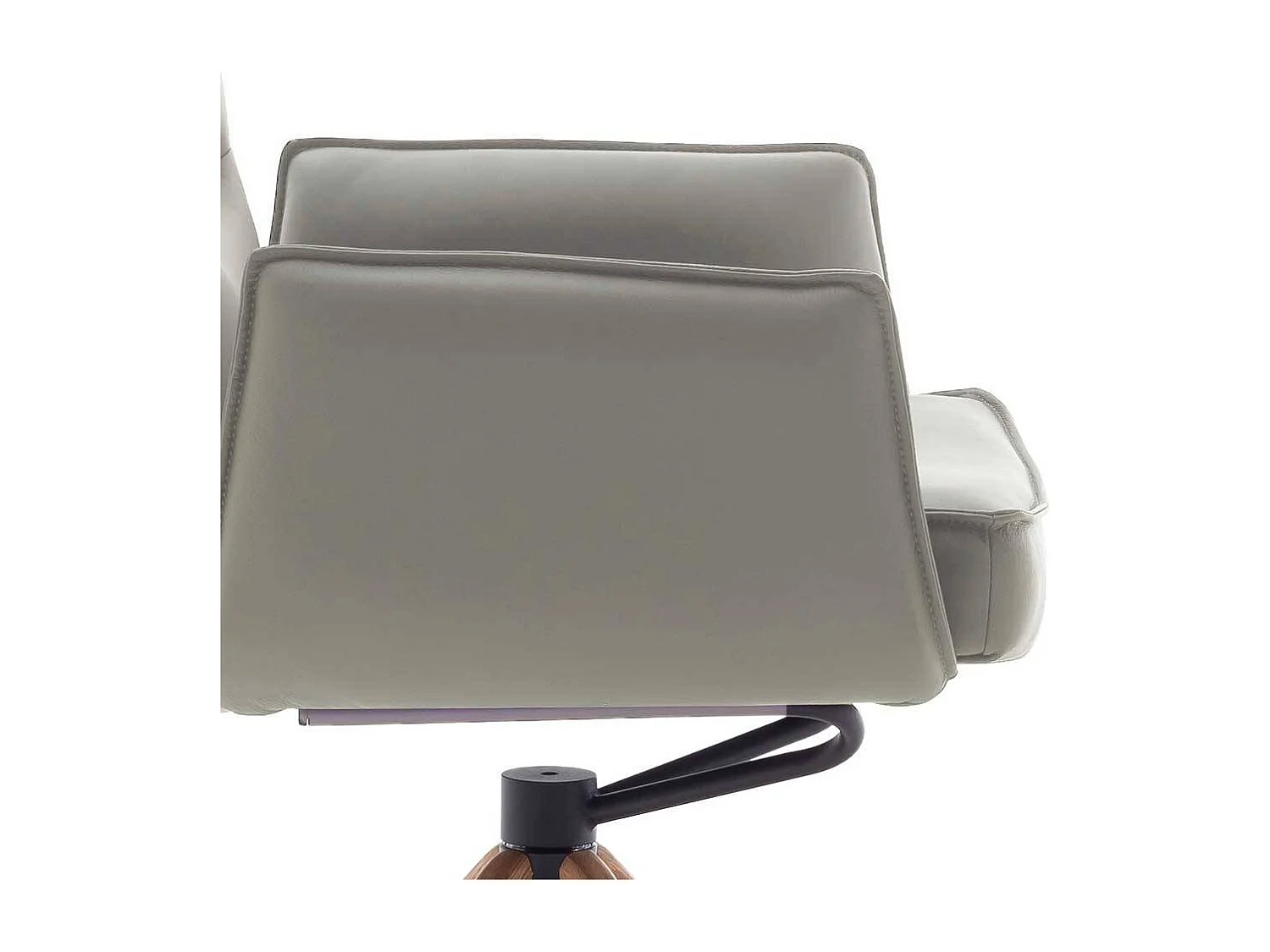 Esstischstuhl Stuhl Küche drehbar aus Echtleder (2er Set)