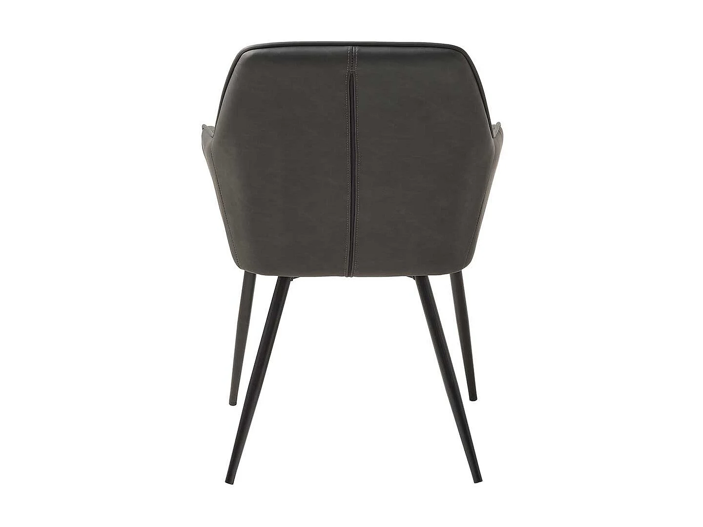 Polsterstuhl Esszimmer mit Armlehnen Dunkelgrau und Schwarz (2er Set)