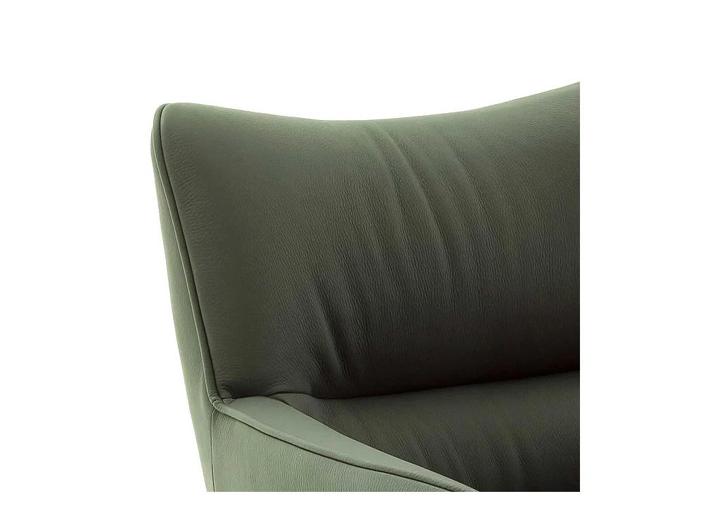 Designer Armlehnstühle aus Echtleder Edelstahl (2er Set)