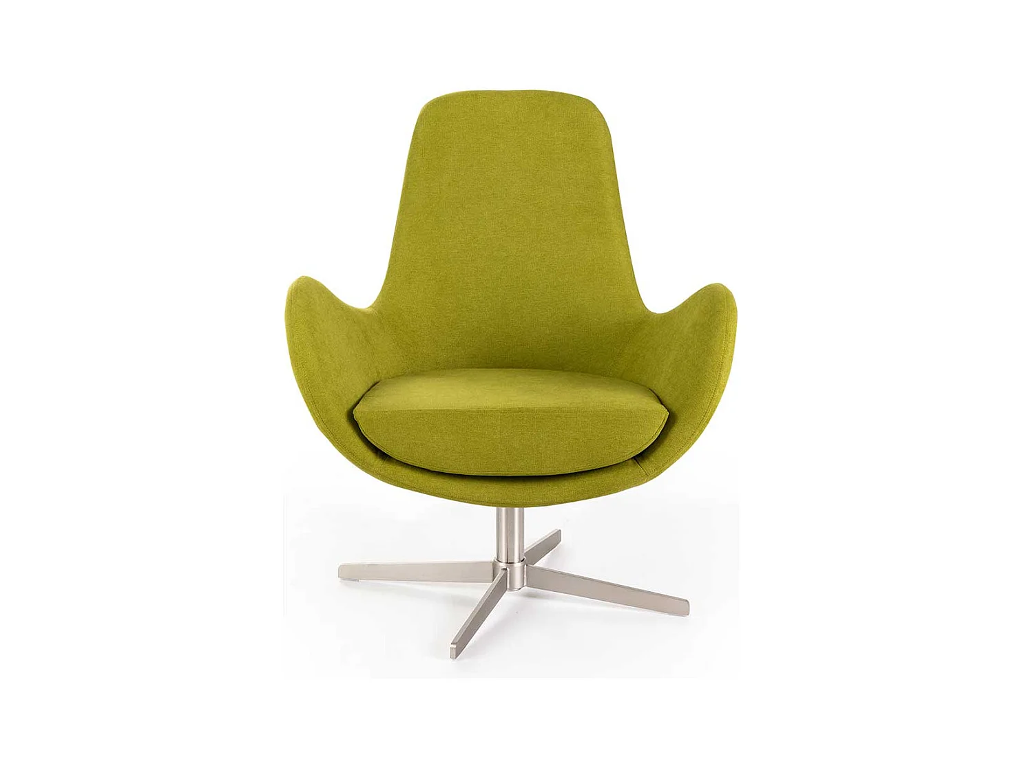 Einzelsessel Retro Stil drehbar mit Sterngestell Metall