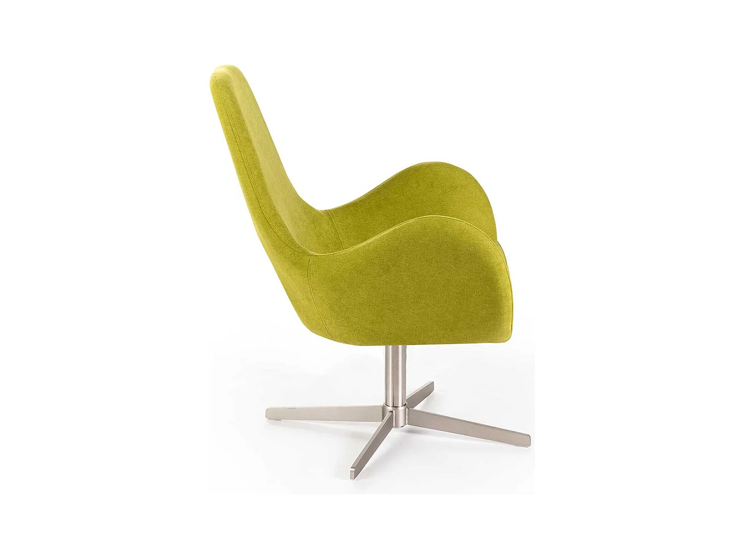 Einzelsessel Retro Stil drehbar mit Sterngestell Metall