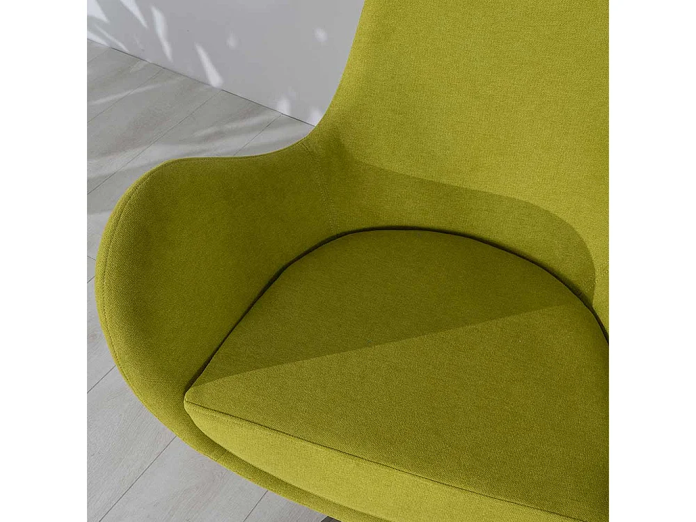 Einzelsessel Retro Stil drehbar mit Sterngestell Metall