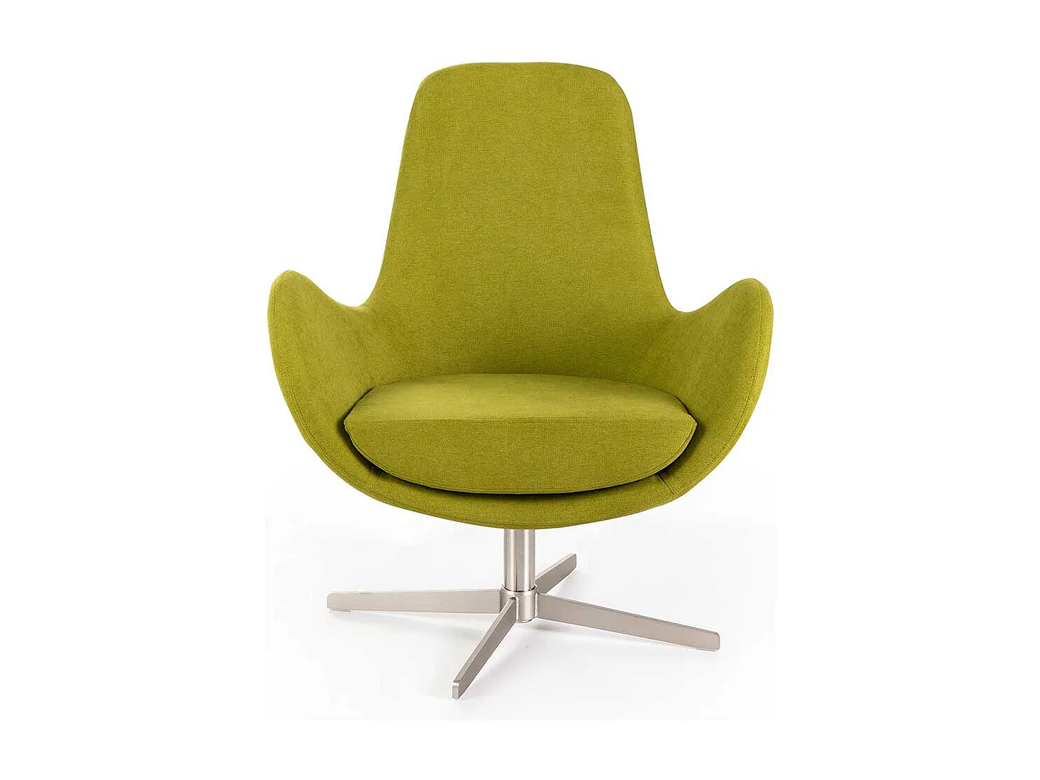 Einzelsessel Retro Stil drehbar mit Sterngestell Metall