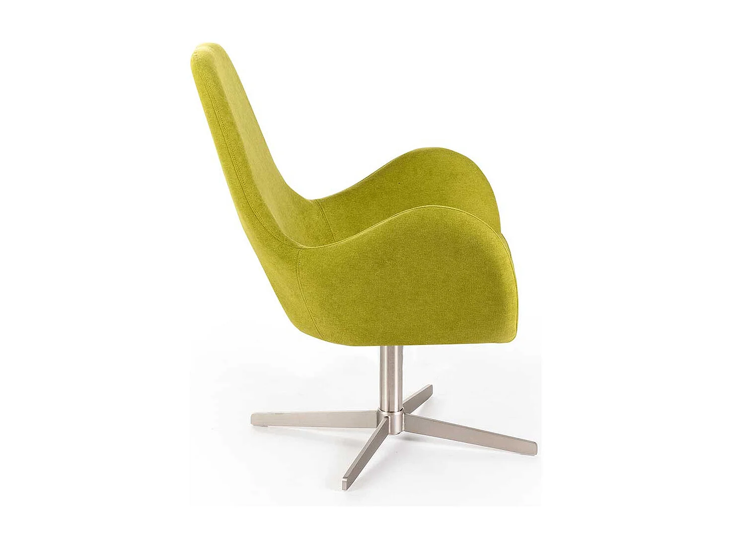 Einzelsessel Retro Stil drehbar mit Sterngestell Metall