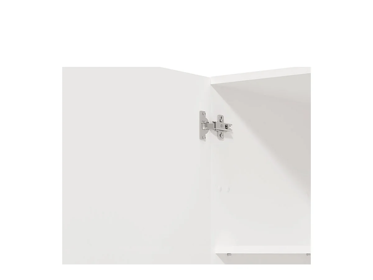 Colonne de cuisine 3 portes couleur blanc - Longueur 60 x Profondeur 57.5 x Hauteur 214.5 cm