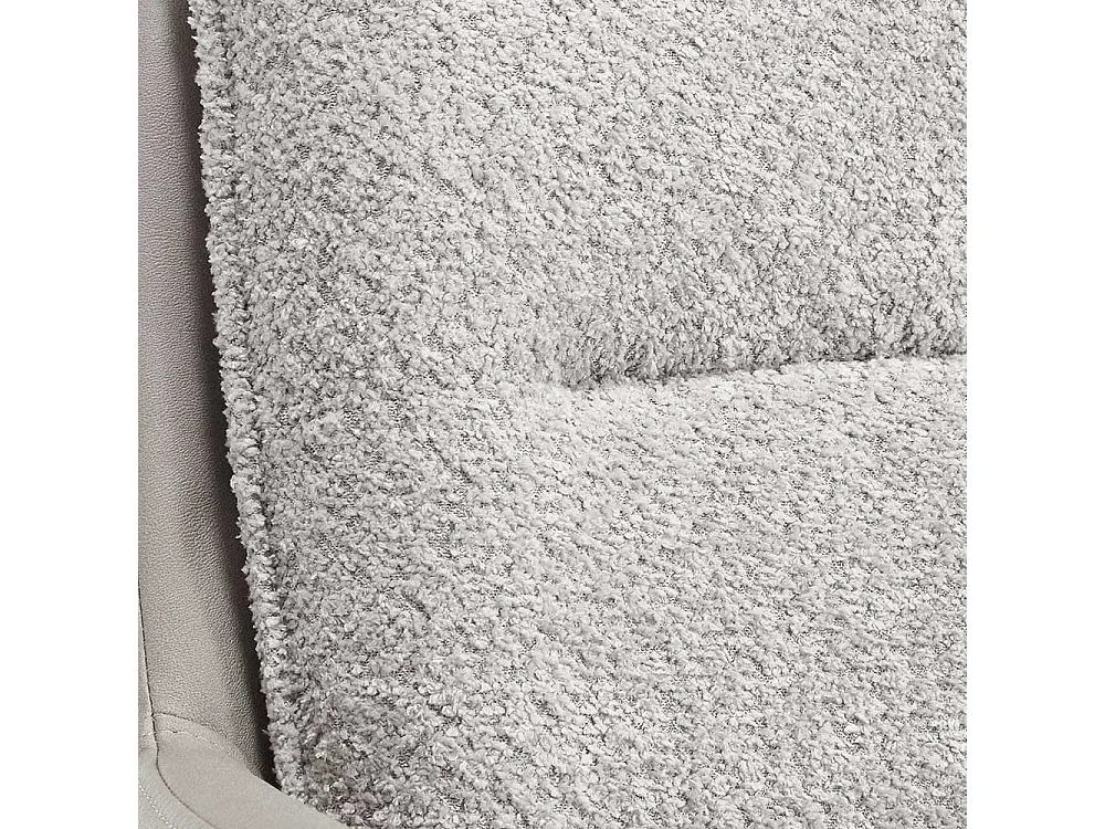 Esstisch Armlehnenstuhl Set in Grau und Schwarz 59 cm breit (2er Set)