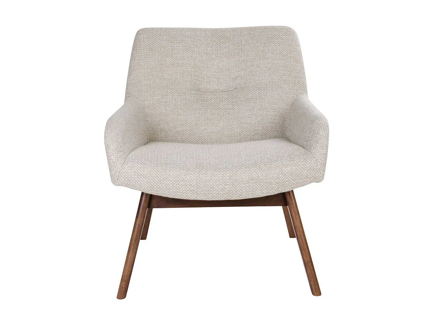 Polstersessel in Creme Weiß Retro Look