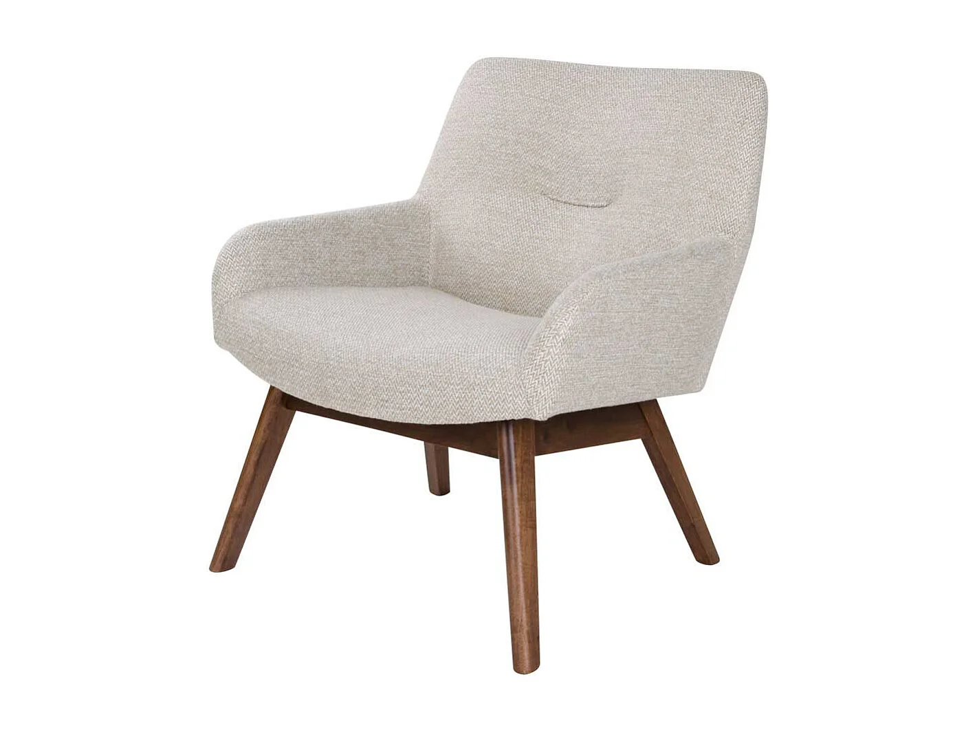 Polstersessel in Creme Weiß Retro Look