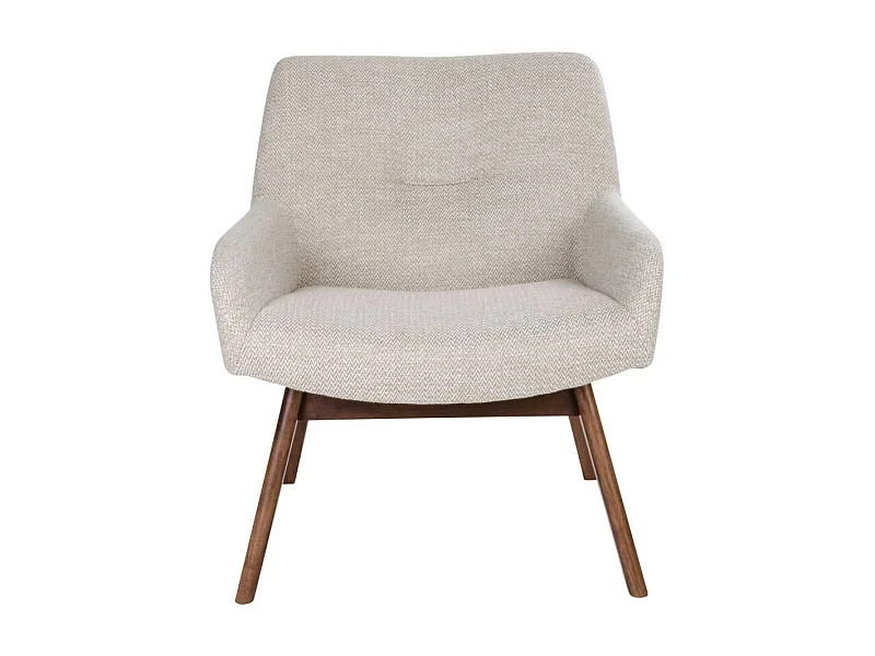 Polstersessel in Creme Weiß Retro Look