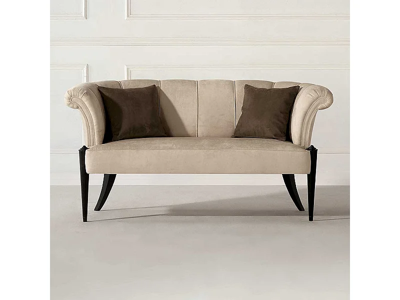 Sitzbank Esszimmer klassisch in Beige und Schwarz 168 cm breit