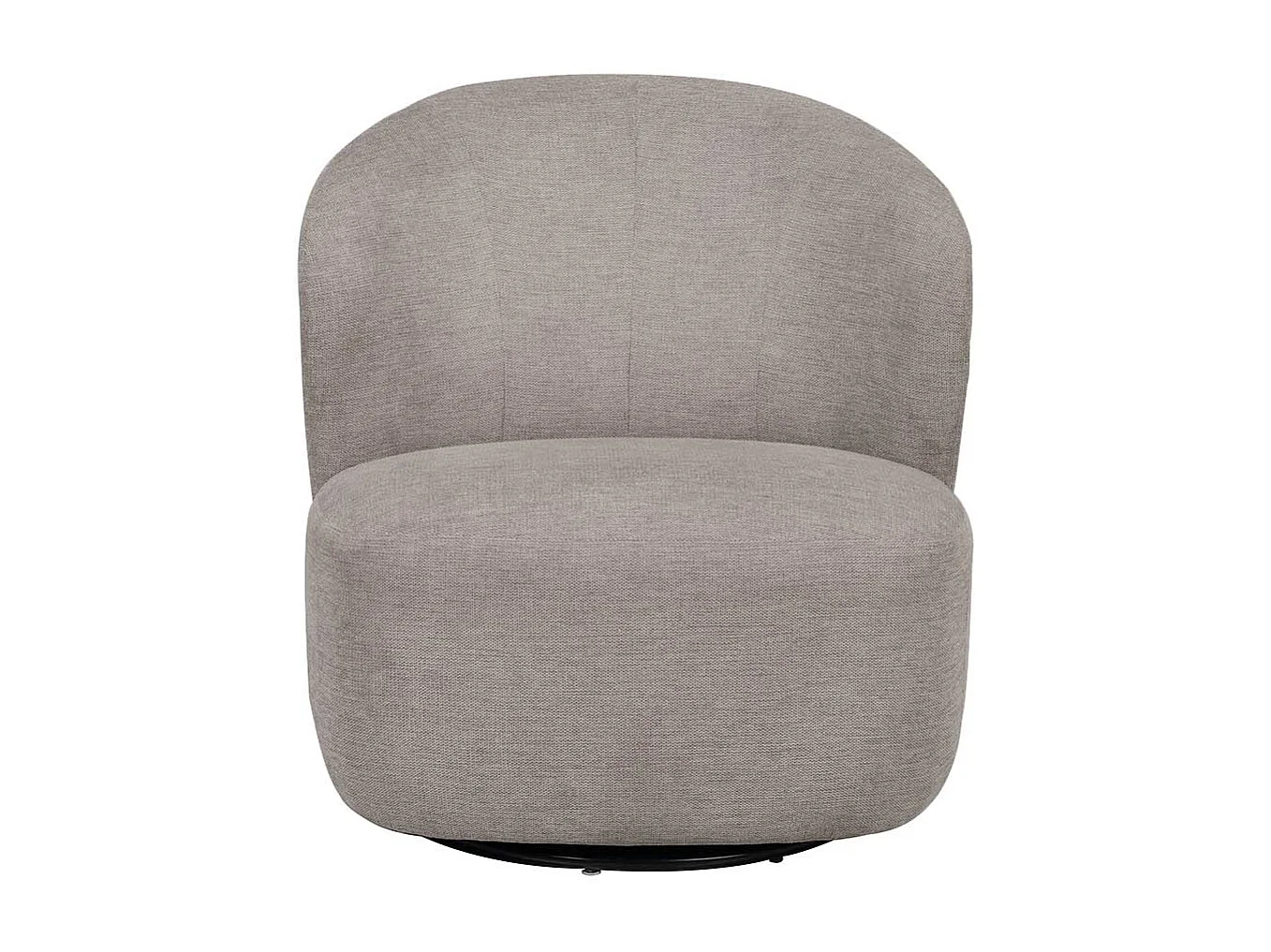 Drehsessel Beige Stoff im Skandi Design das Wohnzimmer