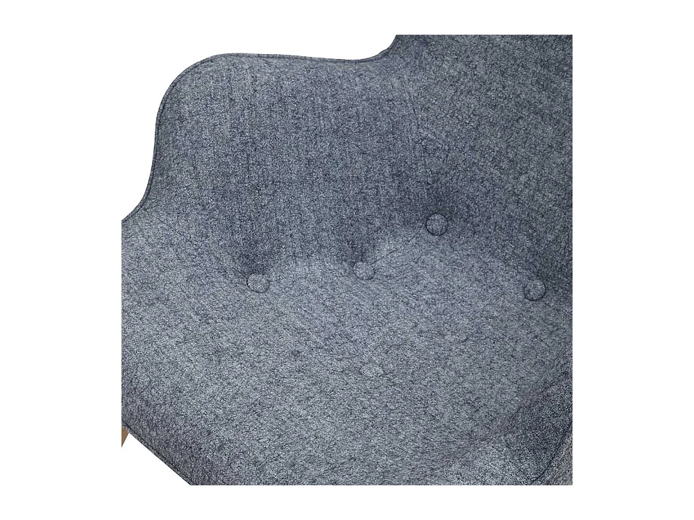 Sessel in Grau Webstoff Skandi Design