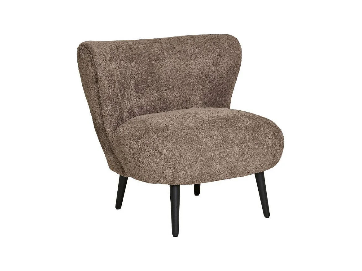 Sessel Wohnzimmersessel in Braun aus Boucle