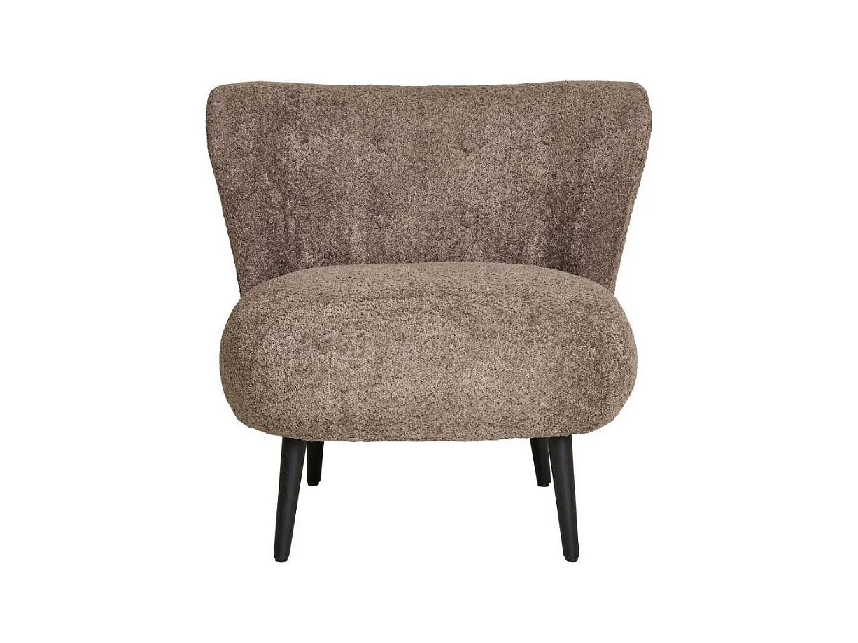 Sessel Wohnzimmersessel in Braun aus Boucle