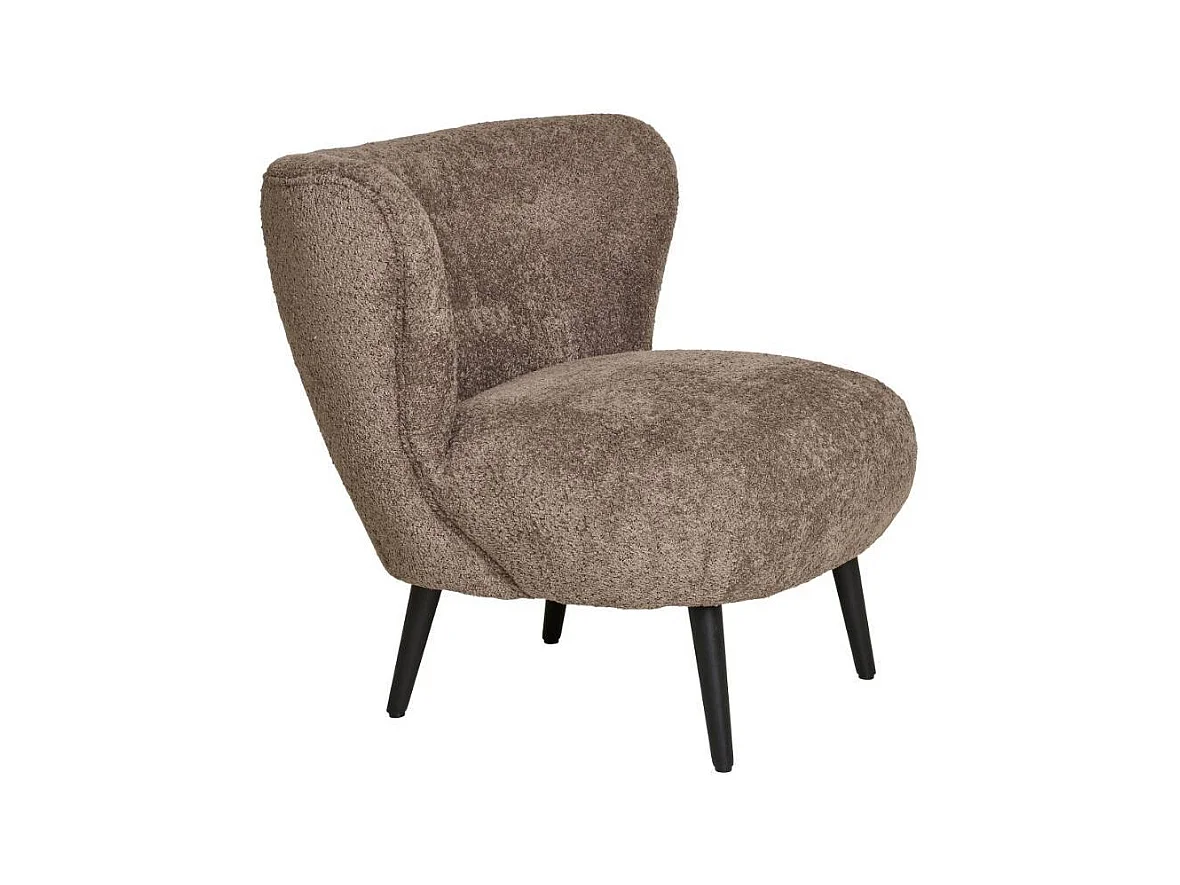 Sessel Wohnzimmersessel in Braun aus Boucle