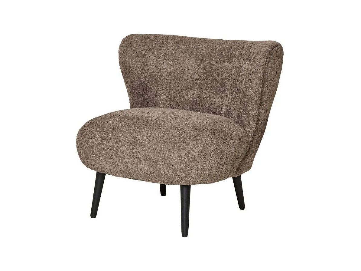 Sessel Wohnzimmersessel in Braun aus Boucle