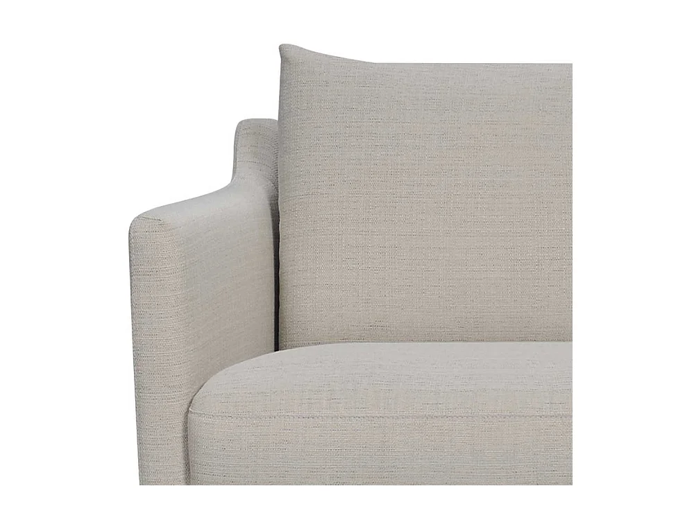 Moderner Wohnzimmersessel in Beige meliert Vierfu�gestell aus Metall