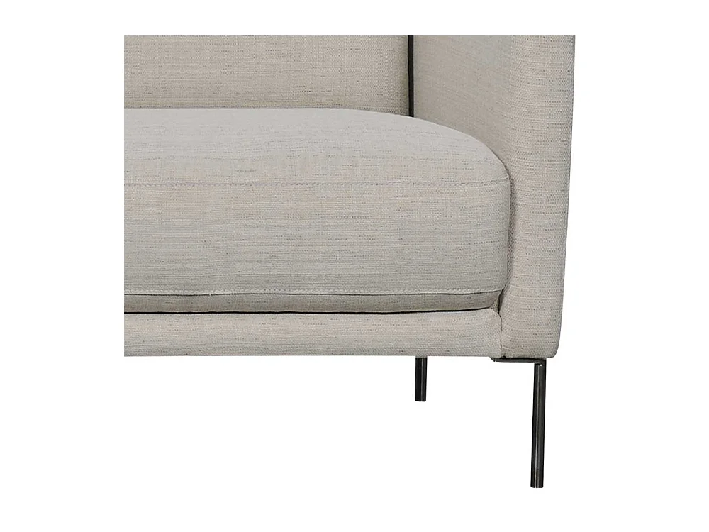 Moderner Wohnzimmersessel in Beige meliert Vierfu�gestell aus Metall