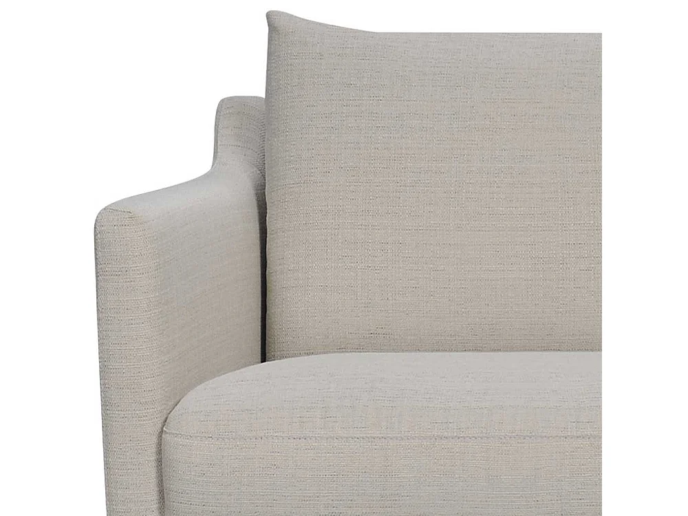 Moderner Wohnzimmersessel in Beige meliert Vierfu�gestell aus Metall