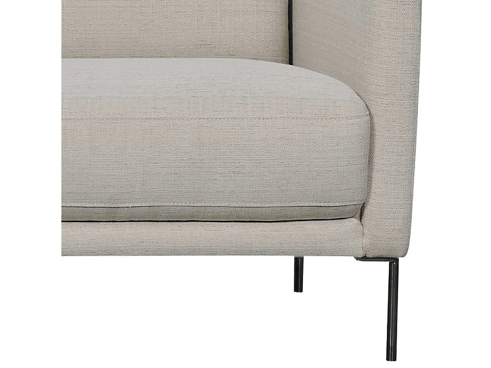 Moderner Wohnzimmersessel in Beige meliert Vierfu�gestell aus Metall