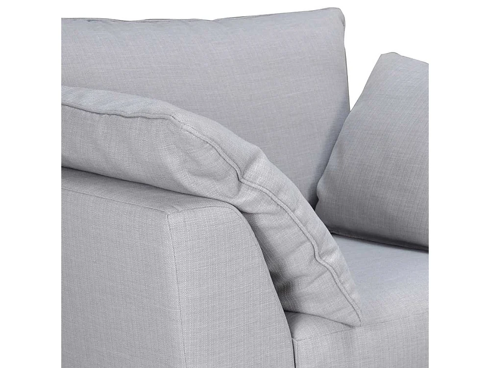 Wohnzimmersessel in Blaugrau zwei Kissen