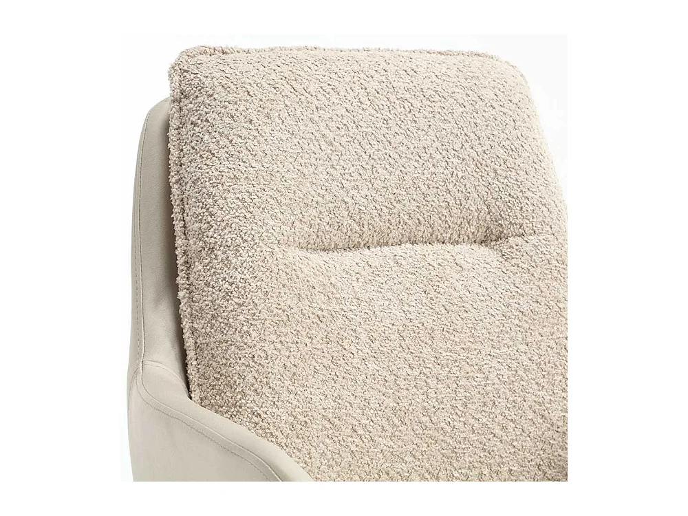 Esstisch Drehstühle in Cremefarben und Schwarz Gestell aus Metall (2er Set)