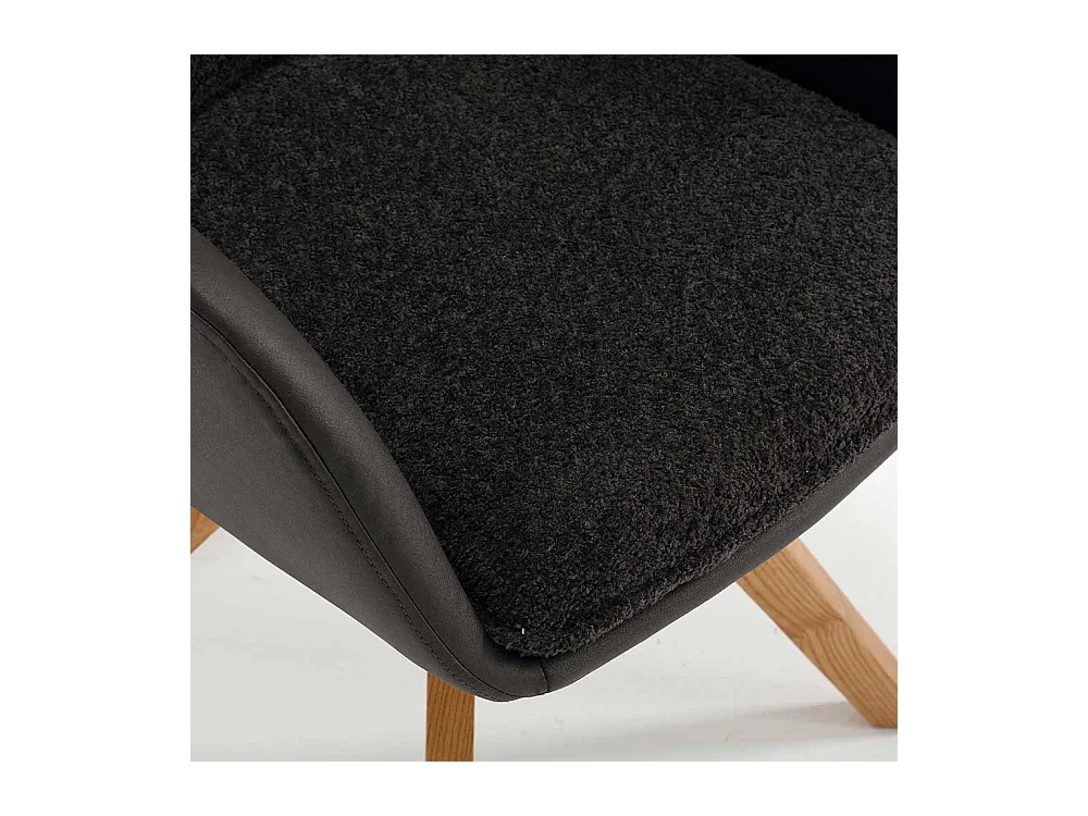 Speisezimmer Armlehner in Anthrazit Eichefarben (2er Set)