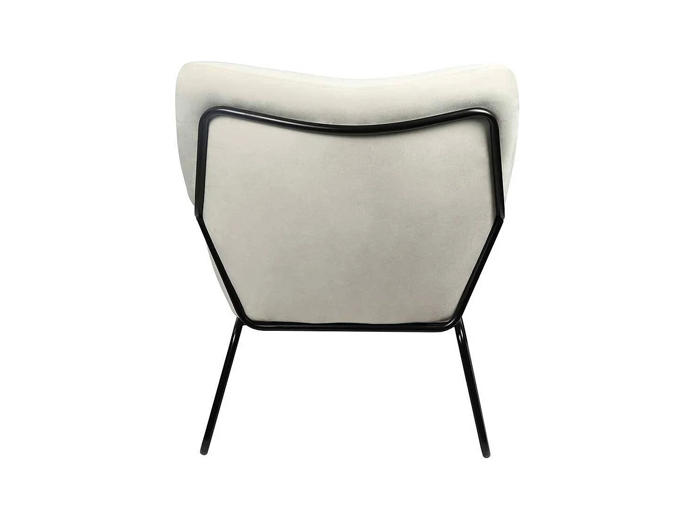 Kleiner Wohnzimmersessel in Beige Samt