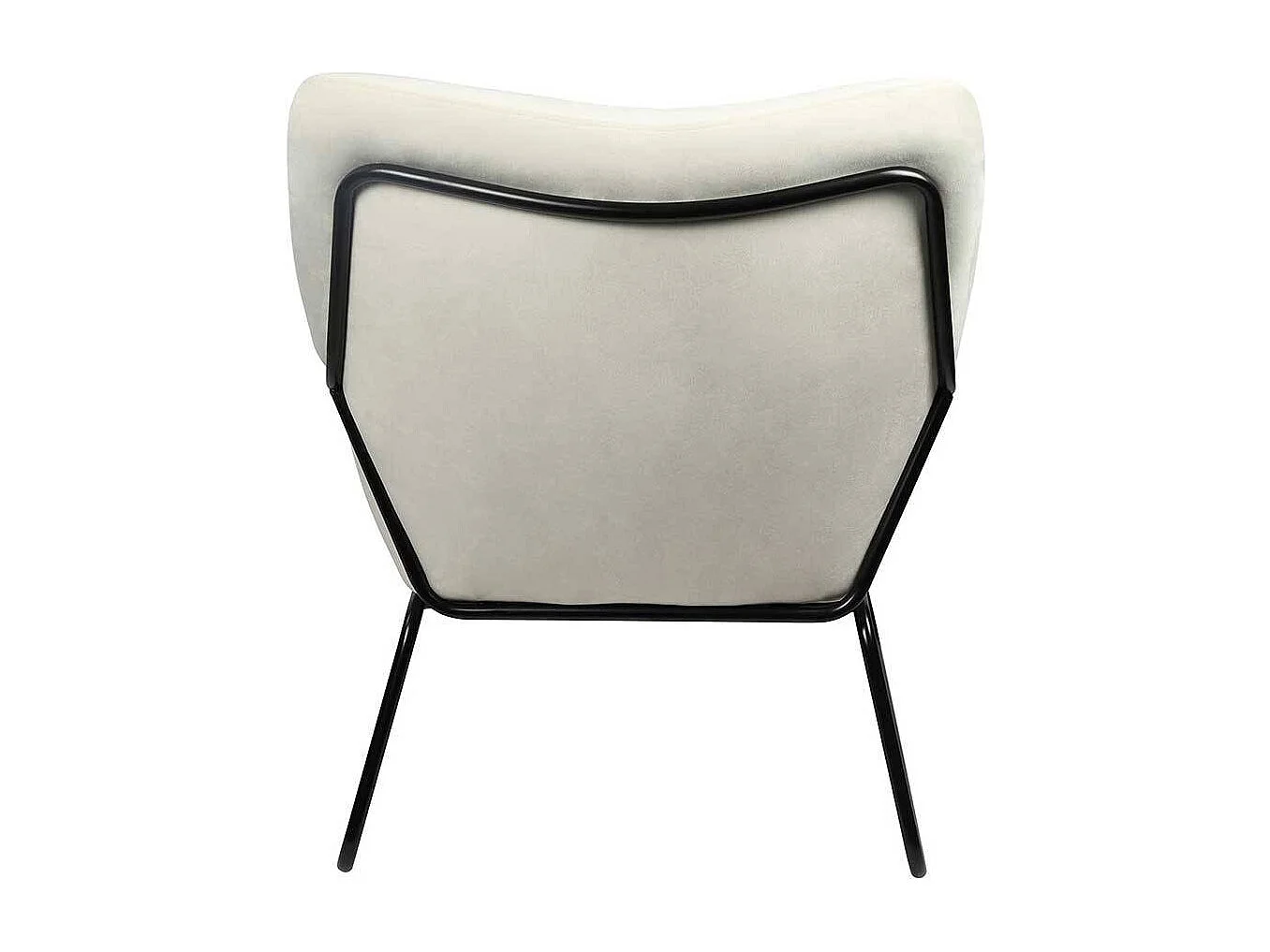 Kleiner Wohnzimmersessel in Beige Samt