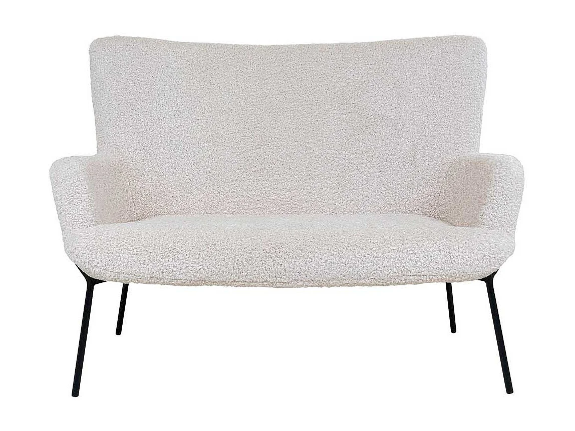 Esszimmersitzbank in Weiß Webplüsch