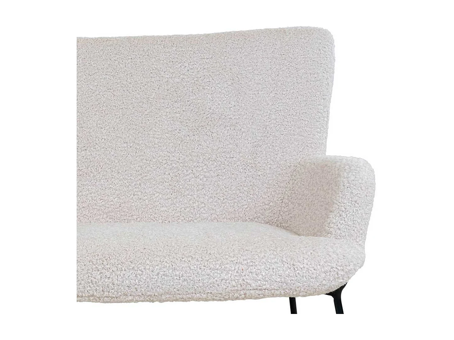 Esszimmersitzbank in Weiß Webplüsch