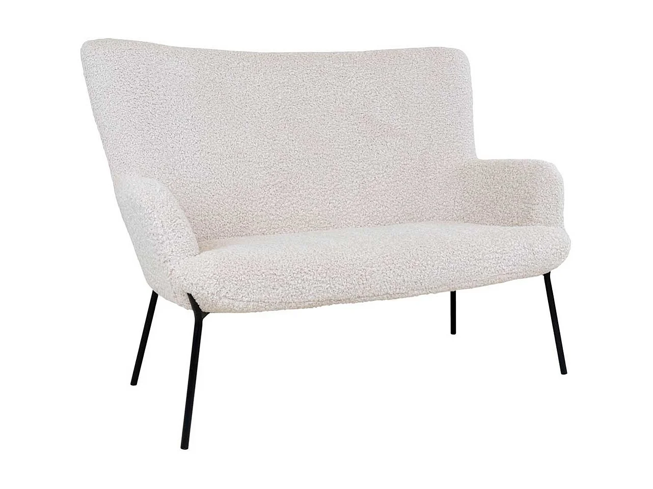 Esszimmersitzbank in Weiß Webplüsch