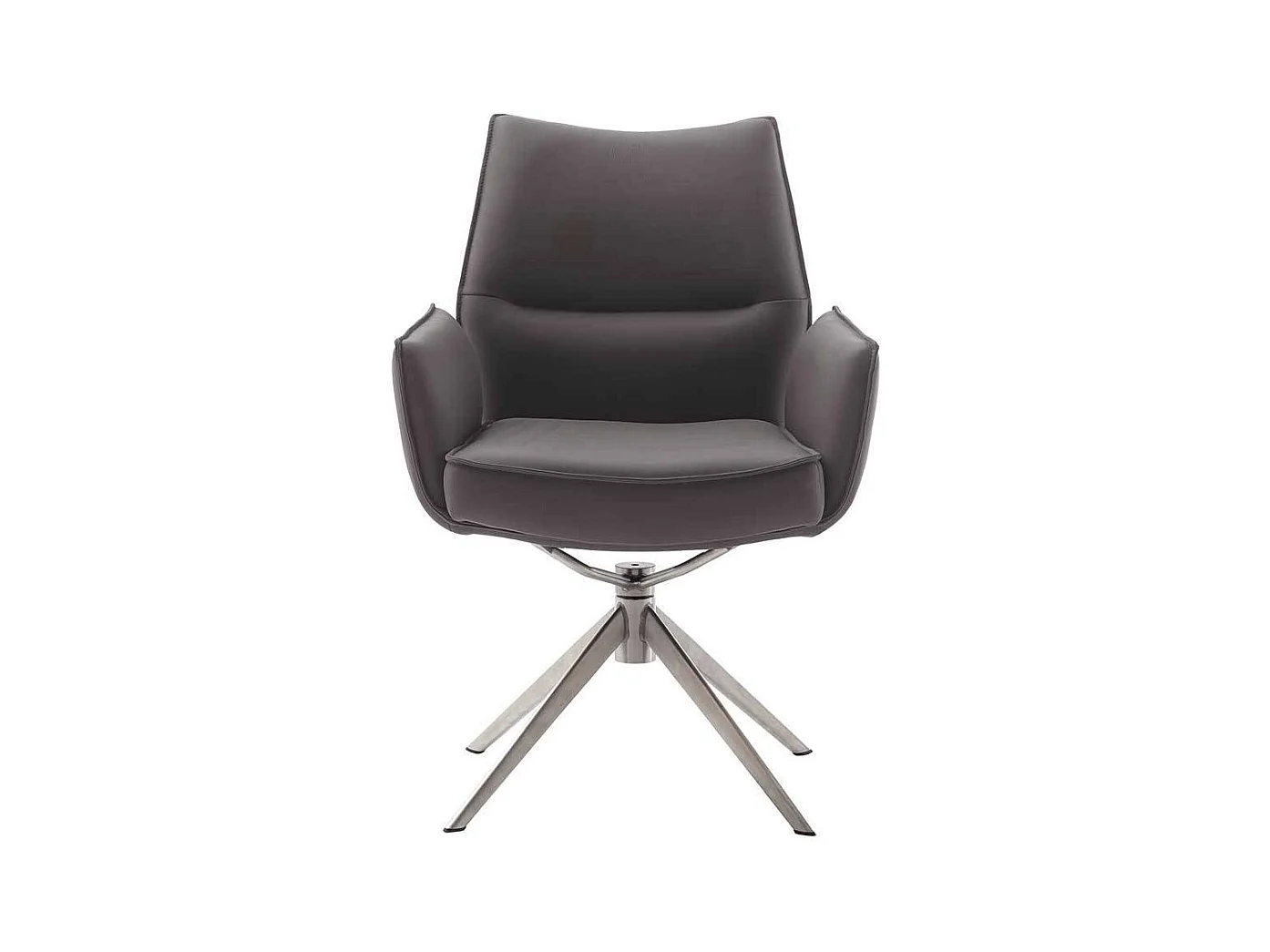 Stuhl Esszimmer Essstuhl drehbar aus Echtleder (2er Set)