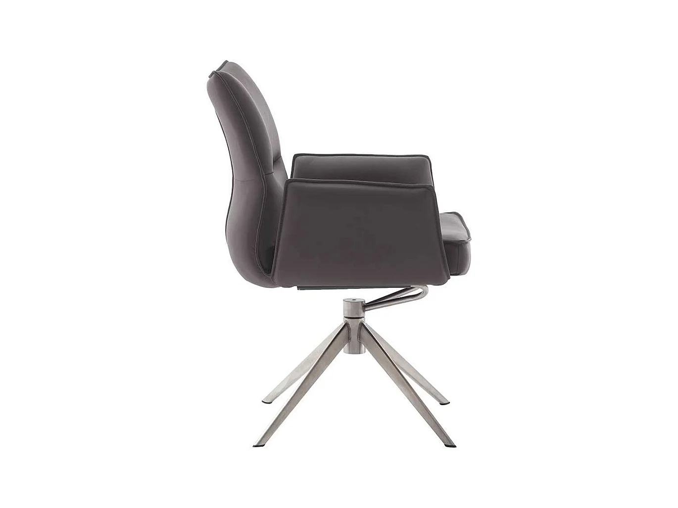 Stuhl Esszimmer Essstuhl drehbar aus Echtleder (2er Set)