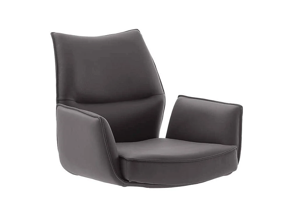 Stuhl Esszimmer Essstuhl drehbar aus Echtleder (2er Set)