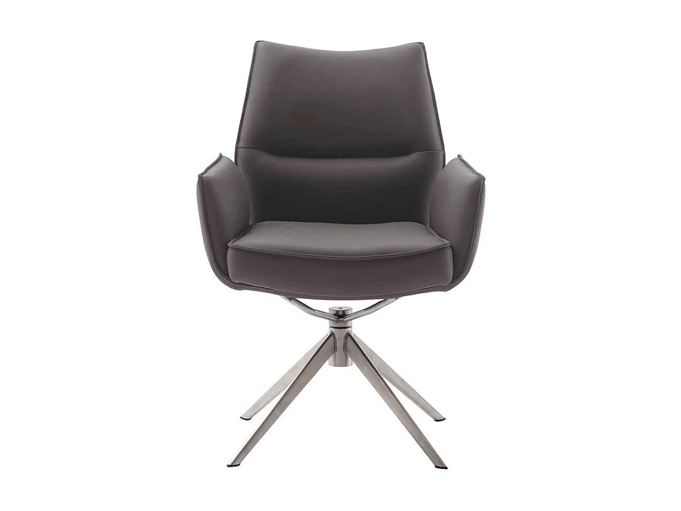 Stuhl Esszimmer Essstuhl drehbar aus Echtleder (2er Set)